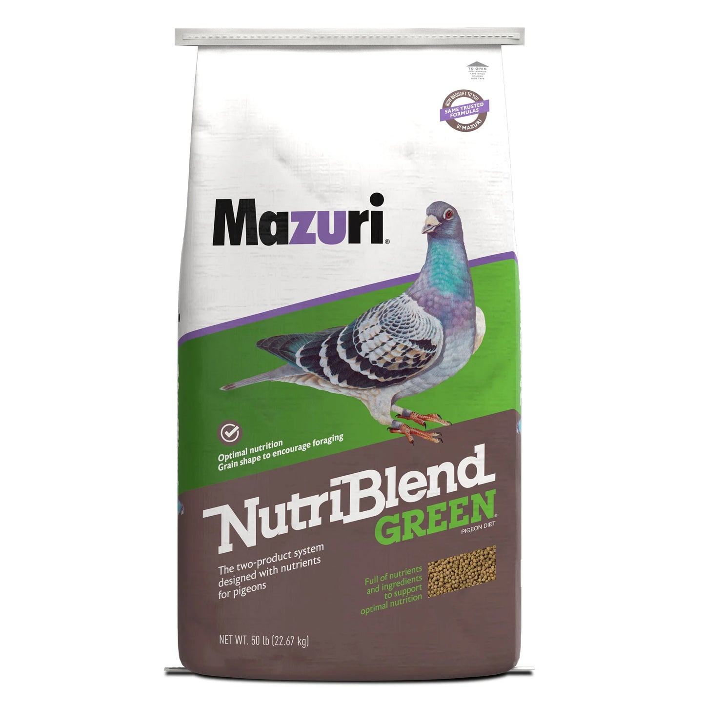 Mazuri NutriBlend Green Pigeon Diet 564X - 50lb
