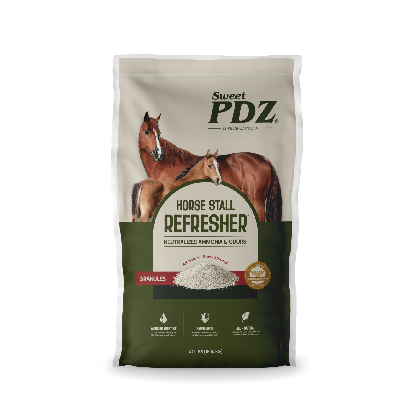 Sweet PDZ Horse Stall Refresher Granular - 40lb