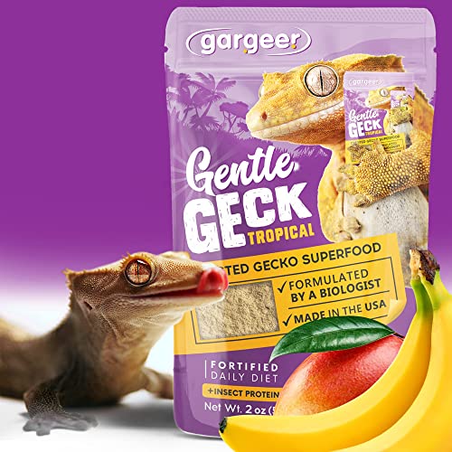 Gargeer Complete Crested Gecko Food Diet Tropical - 8oz