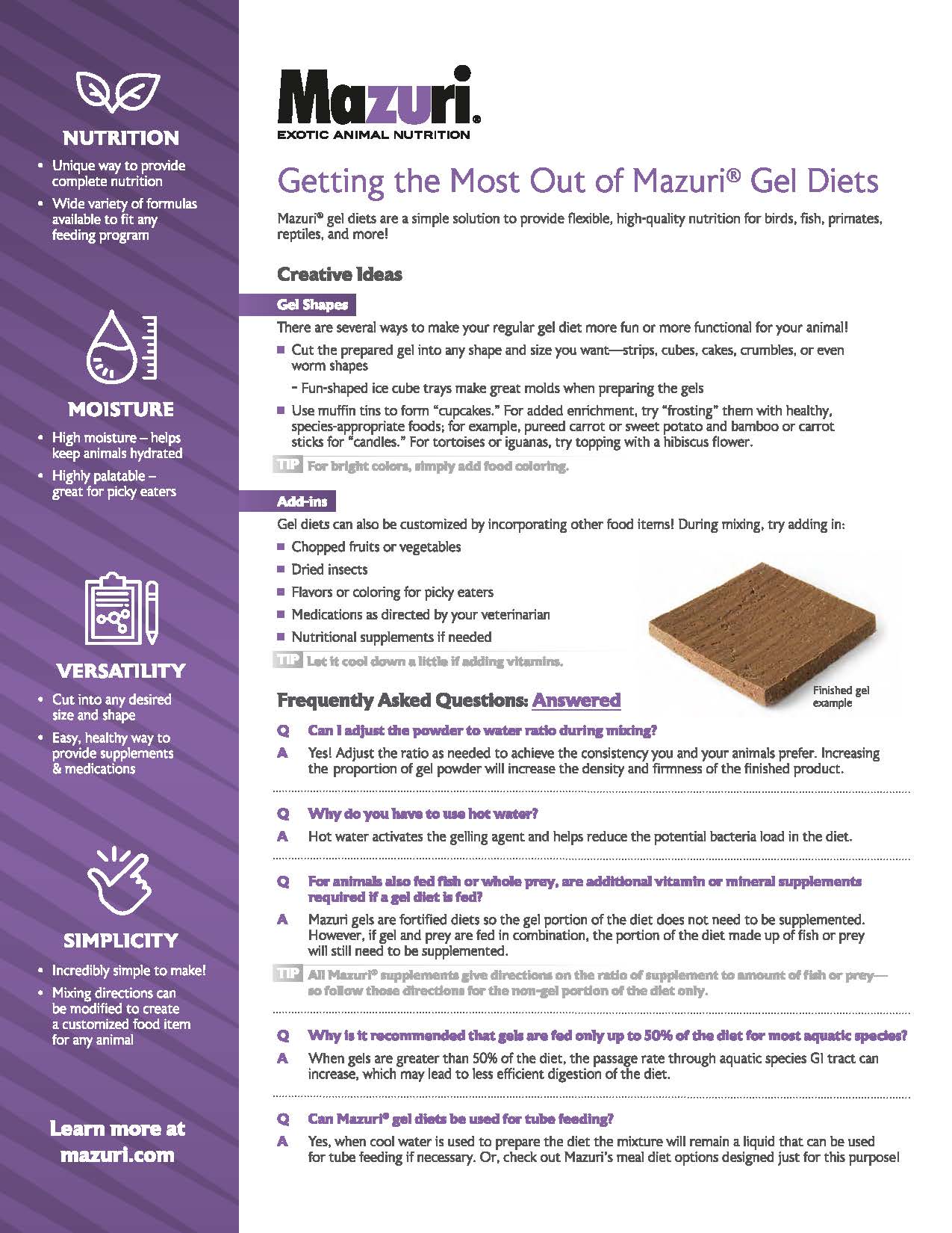 Mazuri Sloth Diet 5M0D - 6kg Per Case