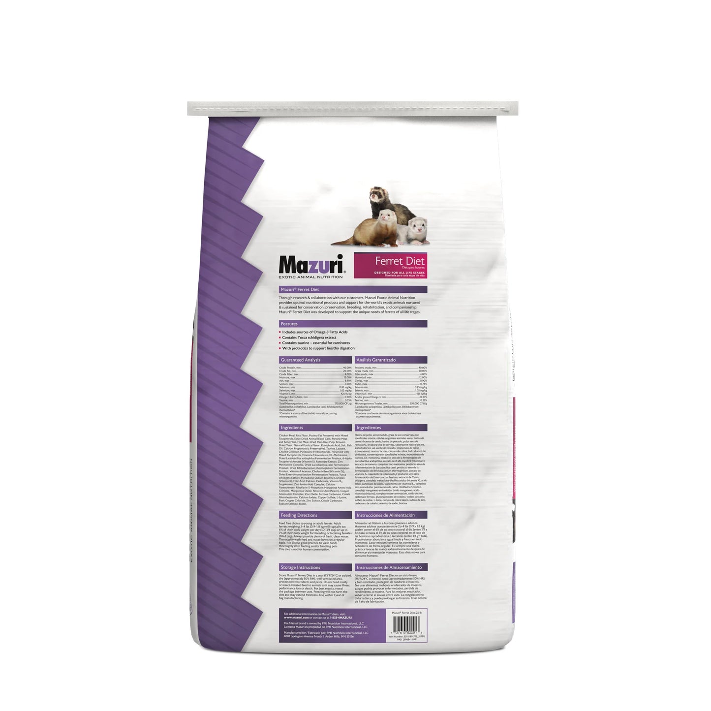 Mazuri Ferret Diet 5MBU - 25lb