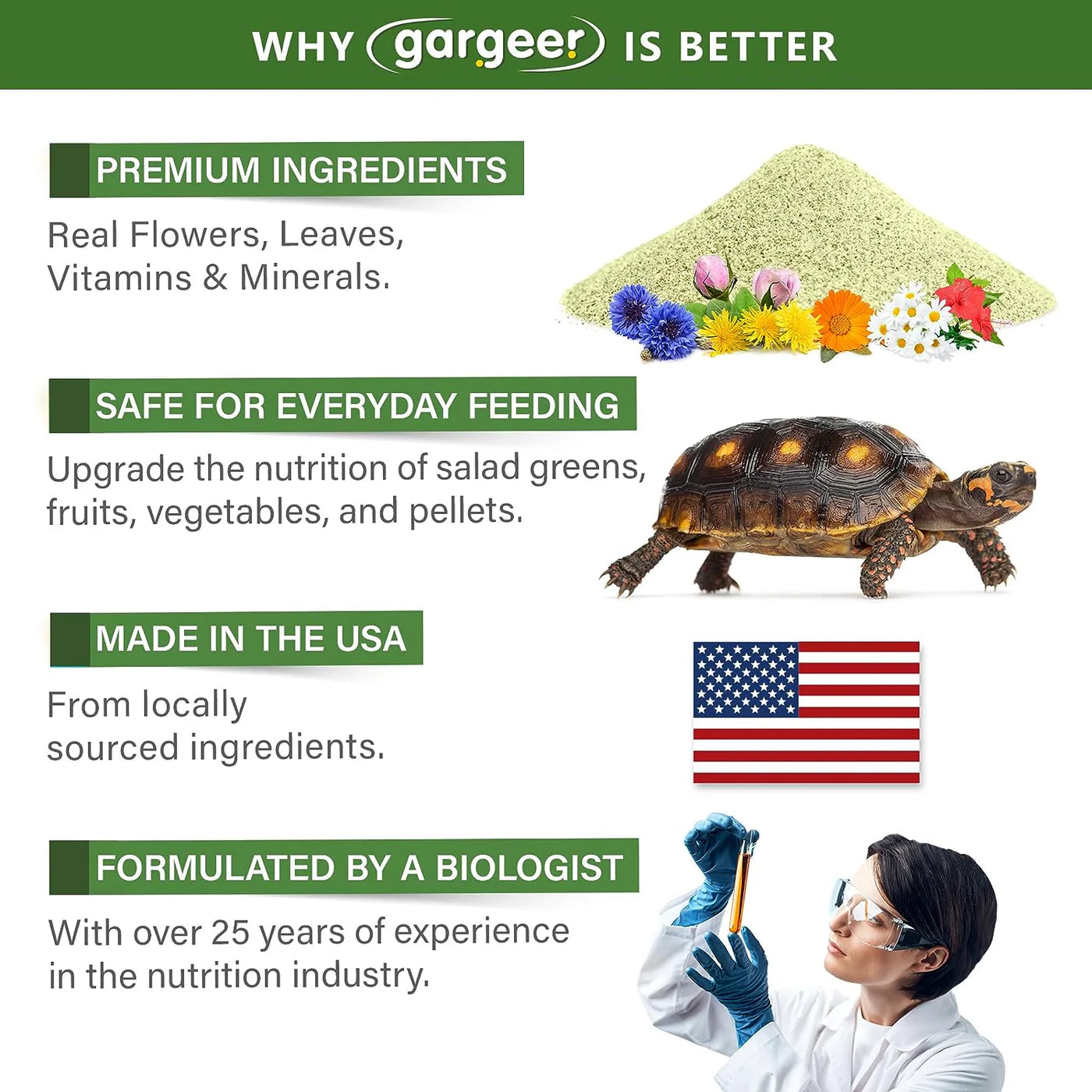 Gargeer Forest Tortoise Salad Topper - 2oz
