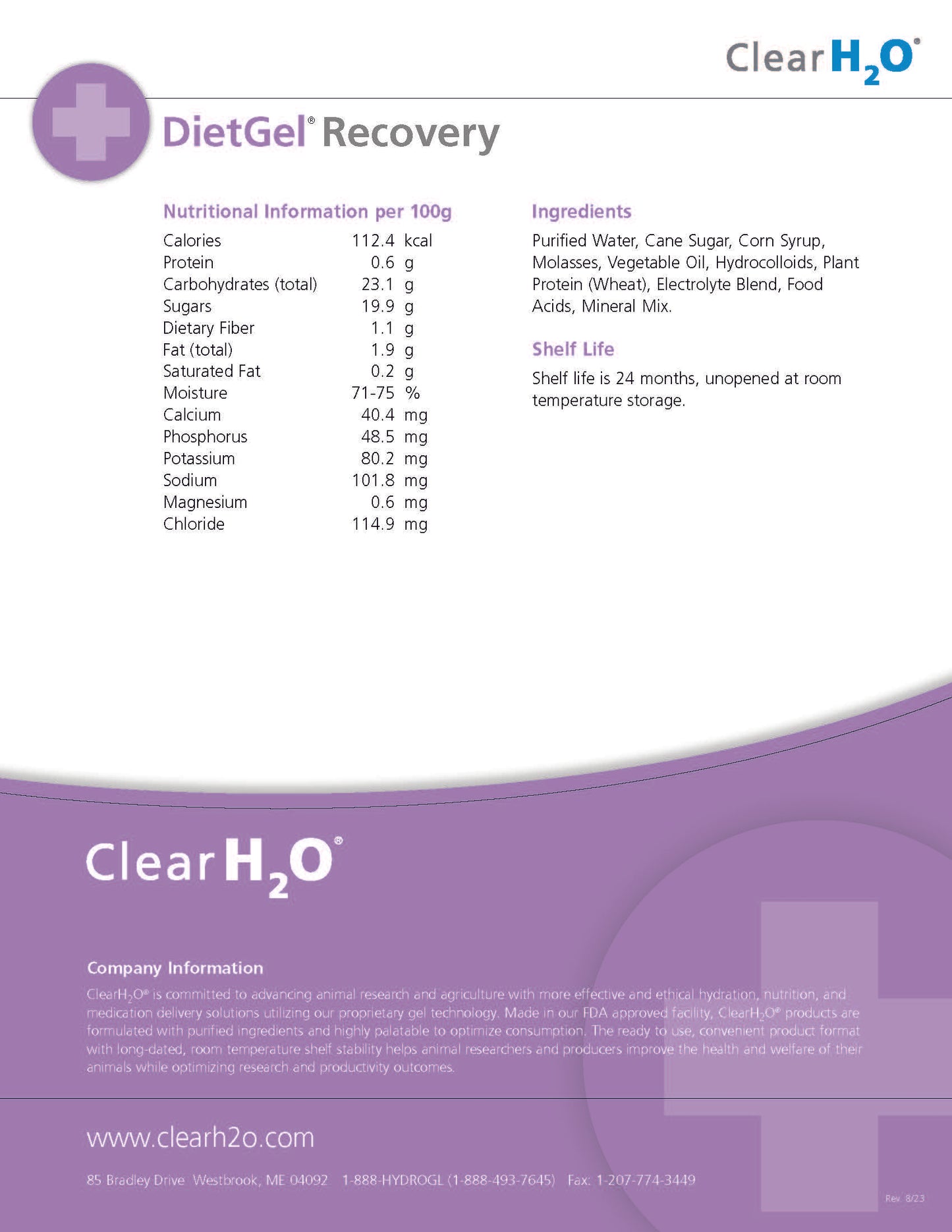 DietGel Recovery - 96 Cups Per Case