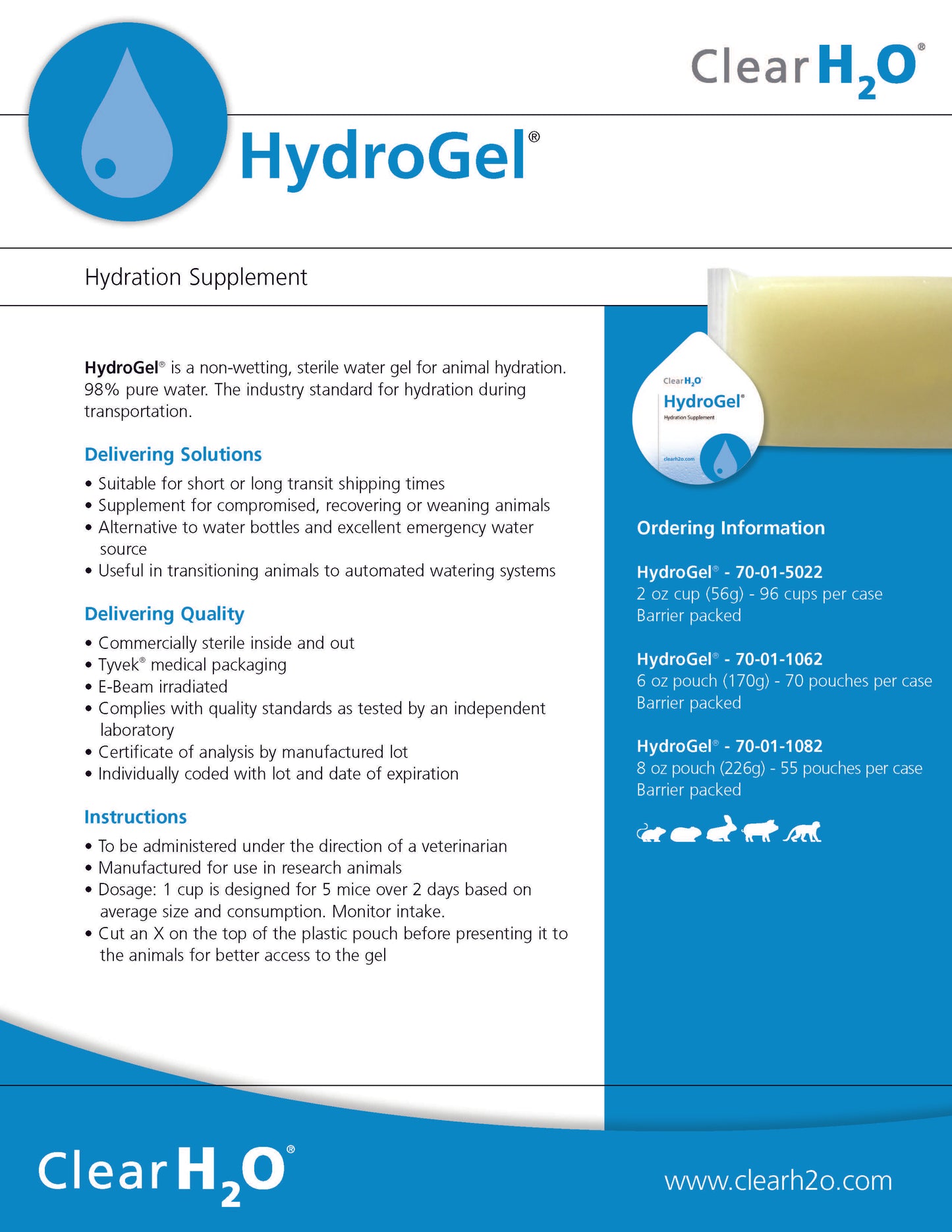 HydroGel - 2 oz Cups Per Case