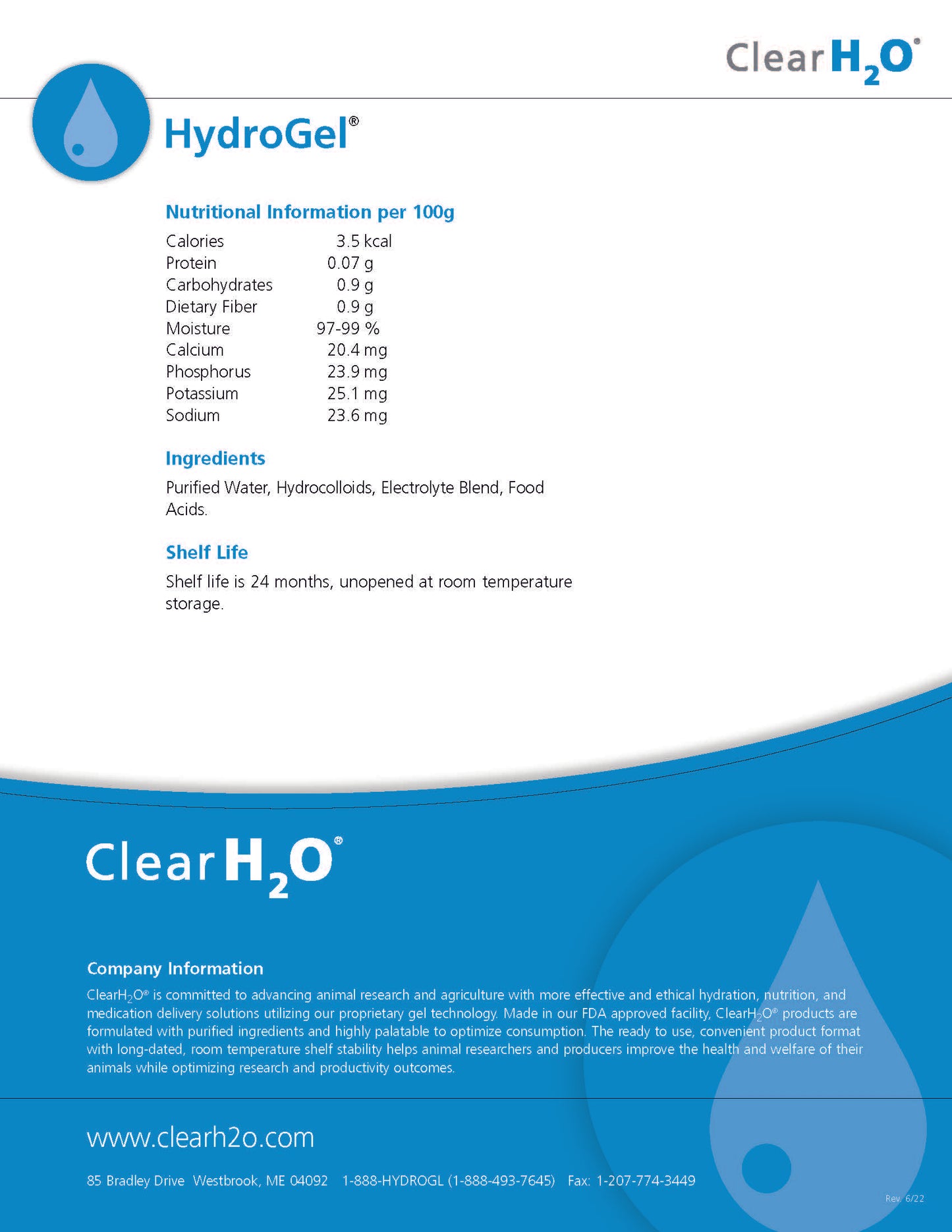 HydroGel - 2 oz Cups Per Case