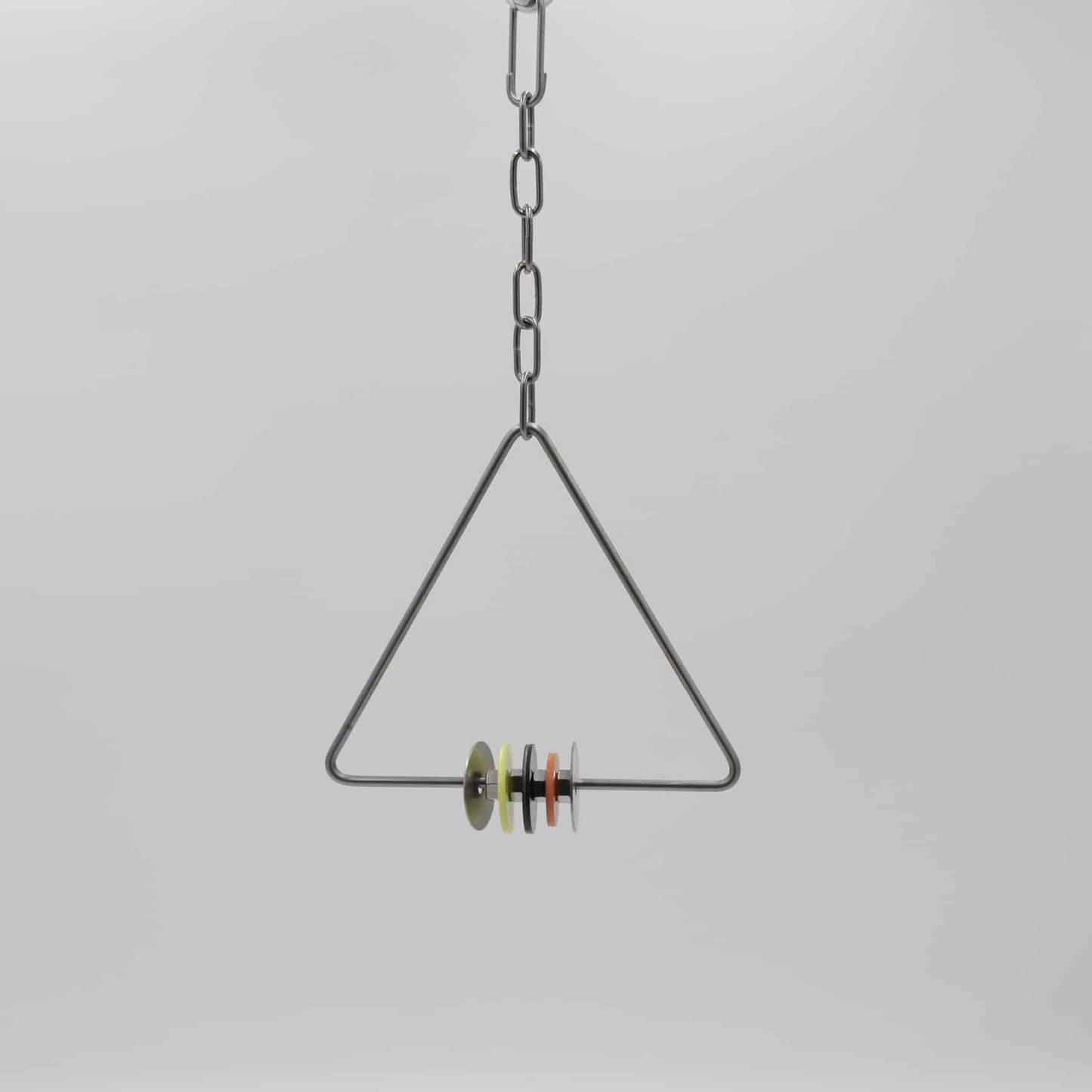 Triangular Rattles with Colored Discs (3 Sizes)