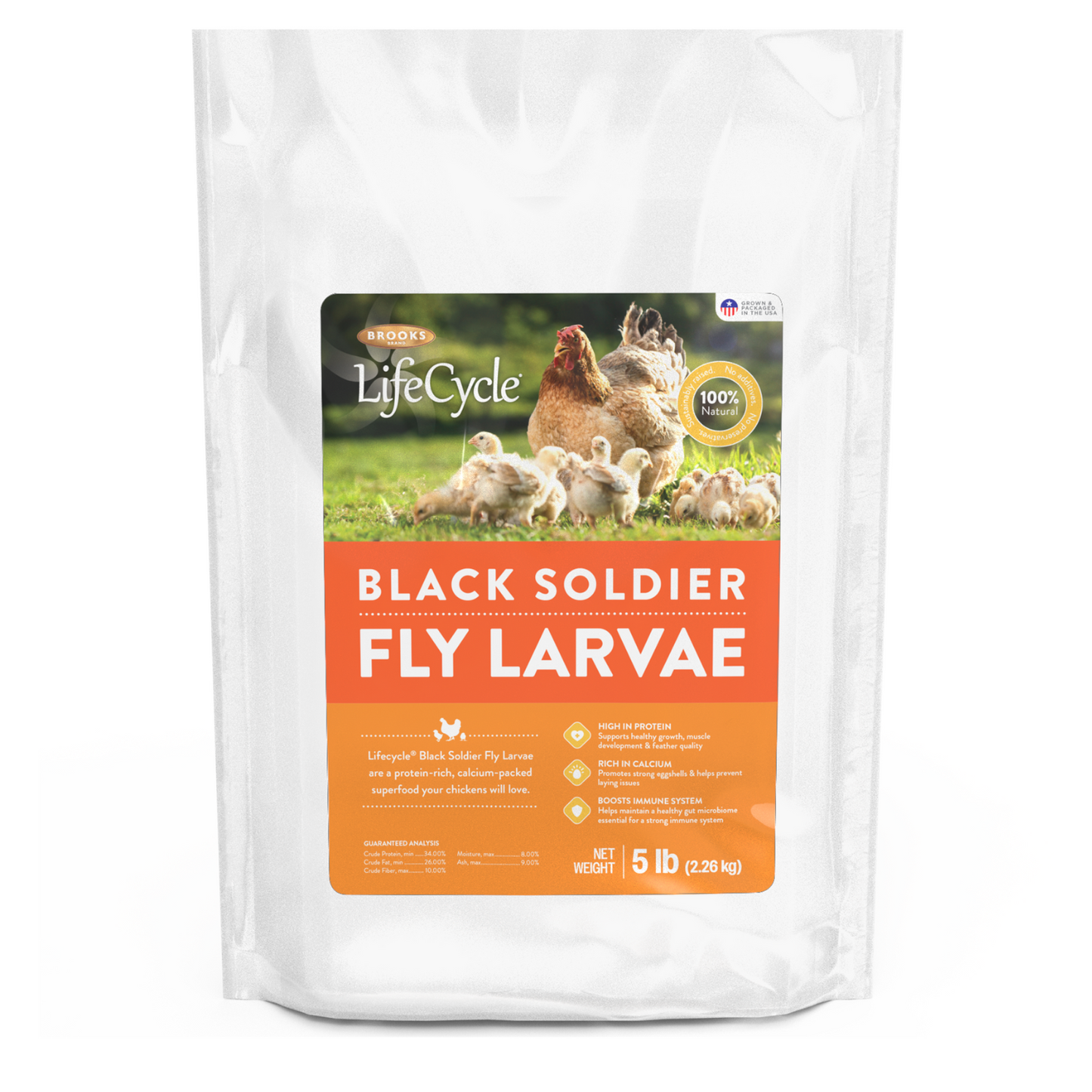 Brooks Brand BSFL for Chickens - 5lb
