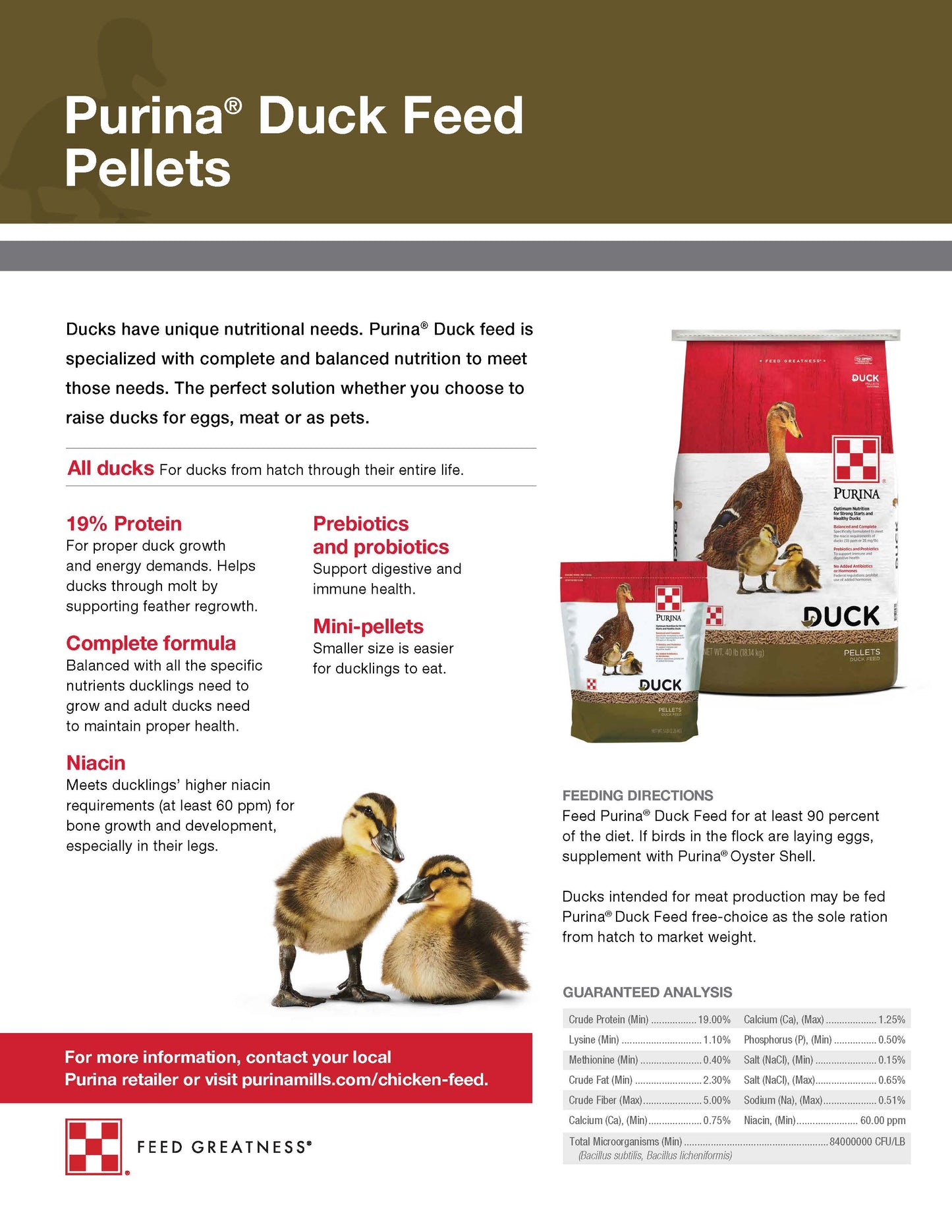 Purina Duck PLT 61HJ - 40lb