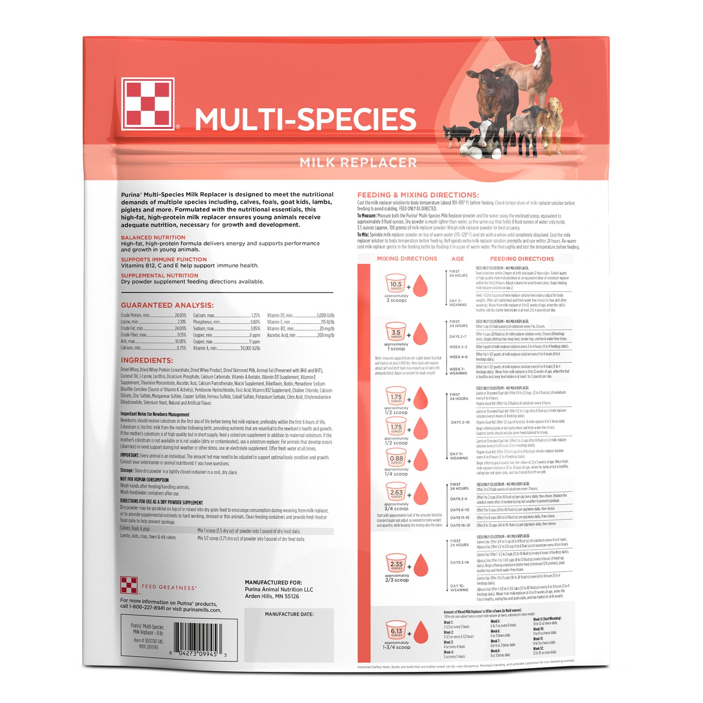 Purina Multi Species MR 1ZLD - 8lbs