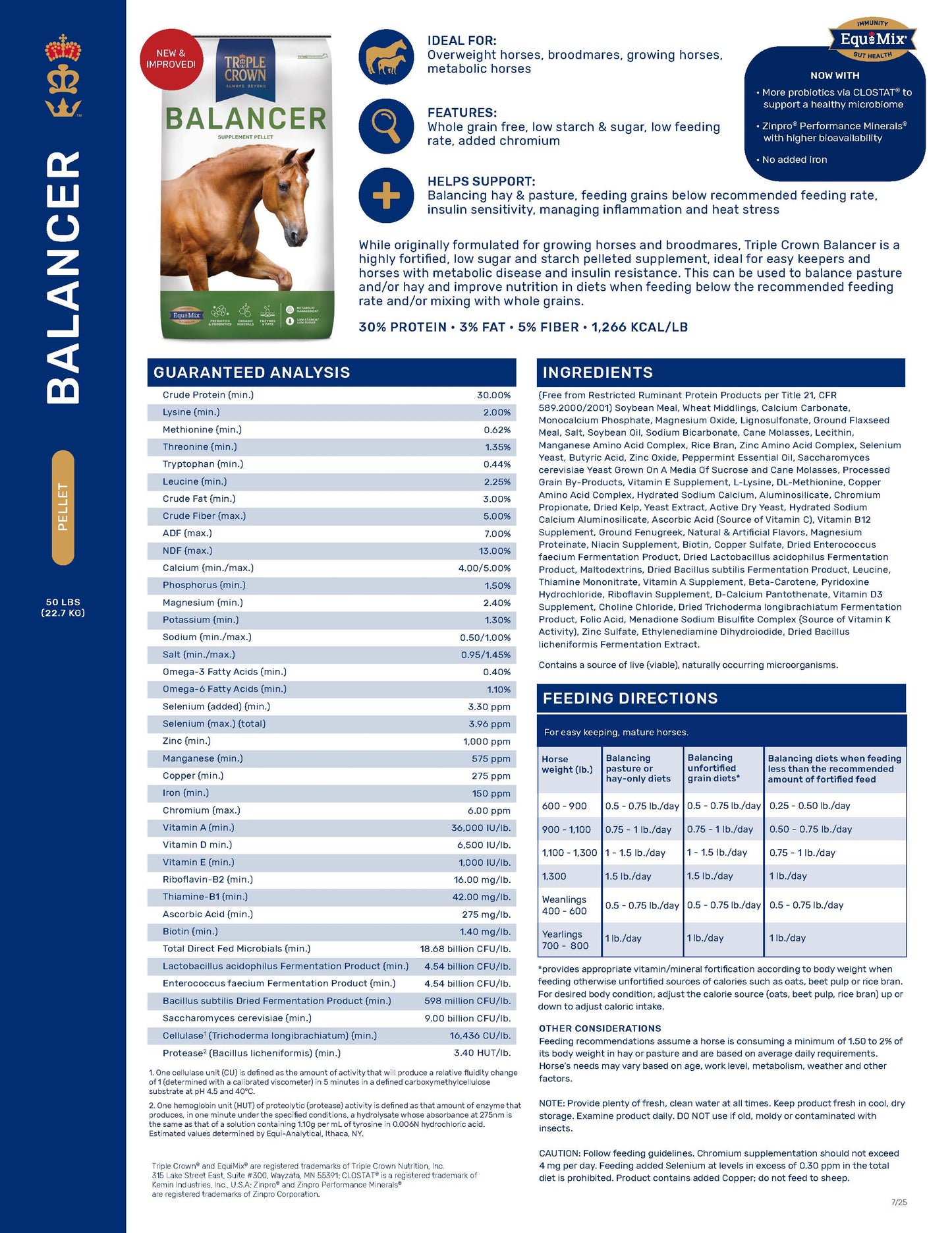 Triple Crown Balancer 358Y - 50lb