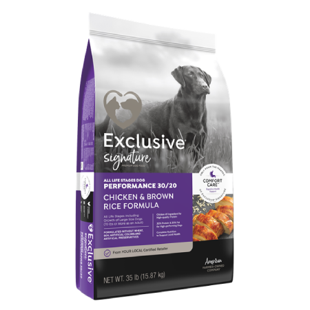 Exclusive Signature Performance 30/20 Chicken & Brown Rice Formula Dog Food& Brown Rice Formula Dog Food