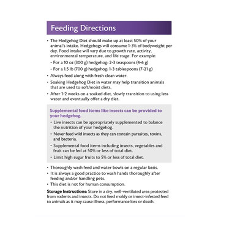 Mazuri Hedgehog Diet 5M3D