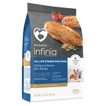Infinia All Life Stages Dog Food Chicken & Brown Rice Recipe