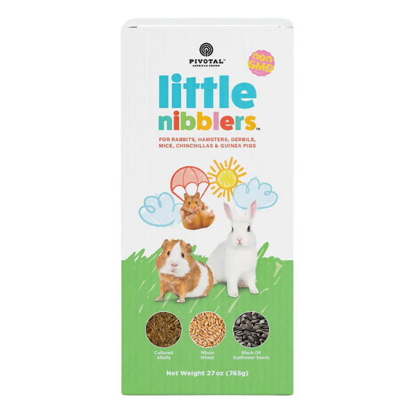 Little Nibblers All Natural Forage by Pivotal Feeds. For small animals. 27-oz bag.