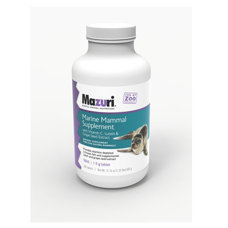 Mazuri Marine Mammal Supplement with Vitamin C, Lutein & Grape Seed Extract 5B42