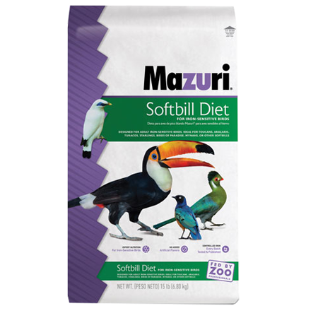 Mazuri ZuLiFe Soft-Bill Diet for Iron Sensitive Birds 5MI2