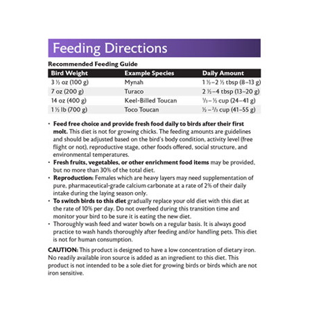 Mazuri Softbill Diet for Iron Sensitive Birds 5MI2 - 15lb