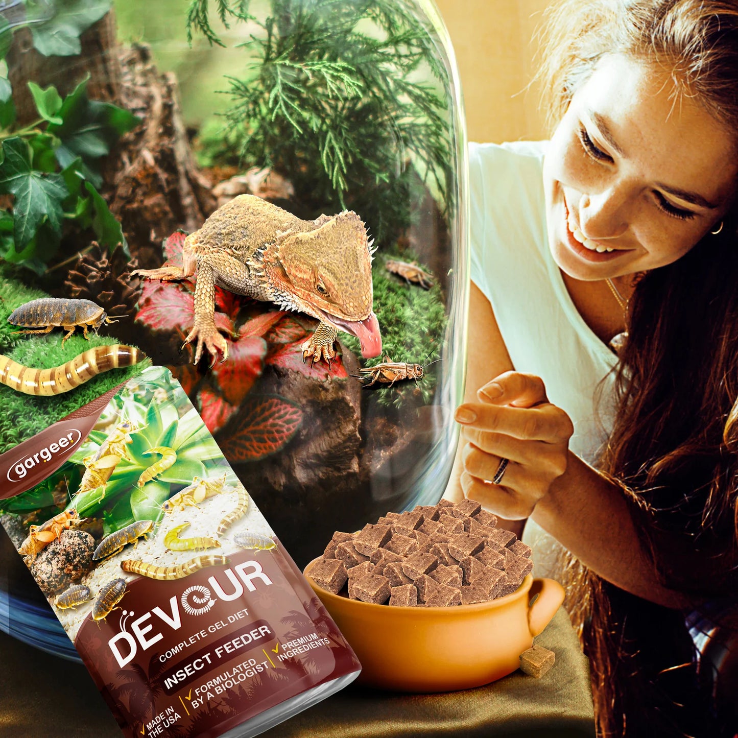 Gargeer Complete Crested Gecko Food Diet Fig - 8oz