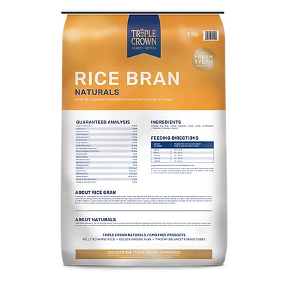 Triple Crown Naturals Rice Bran - 40lb