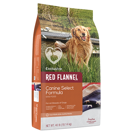 Red Flannel Canine Select Dog Food 473E - 40lb – Exotic Animal Supply