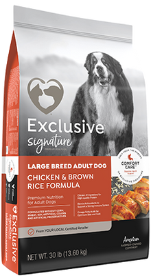 Exclusive Signature Large Breed Adult Dog Chicken & Brown Rice 4718 - 30lb