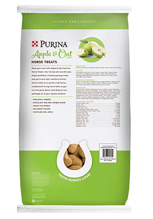 Purina Horse Treats - Apple & Oats Flavored 35BG - 15lb