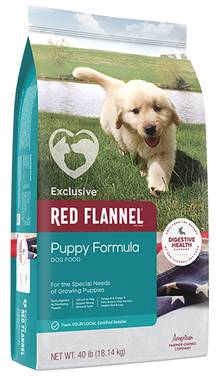 Red Flannel Puppy Dog Formula 473A - 40lb