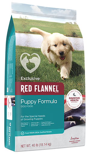 Red Flannel Puppy Dog Formula 473A - 40lb