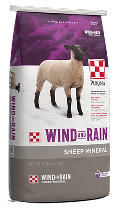 Purina Wind & Rain Sheep Mineral 557F - 50lb