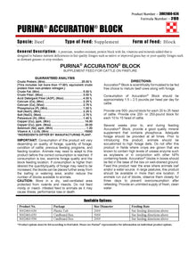 Purina Accuration Block 31BB - 200lb Plastic