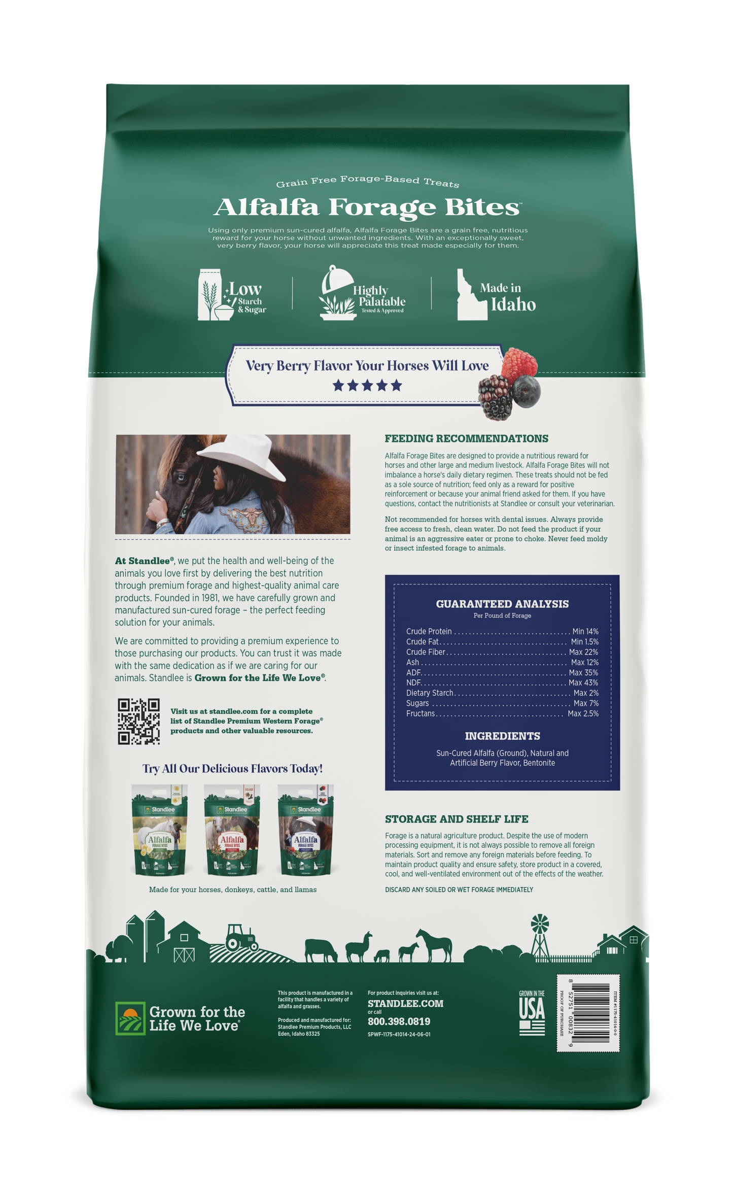 Alfalfa Forage Bites - Very Berry Flavored