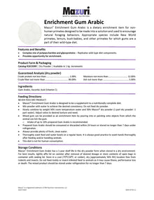 Mazuri Enrichment Gum Arabic 5B35 - 1kg