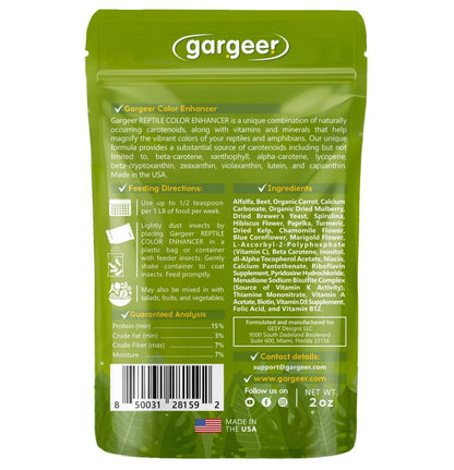 Gargeer All Reptiles Color Enhancer - 2oz
