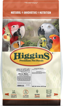 The Higgins Group Sunburst Treats Boca Nuts for Parrot/Macaw 20LB