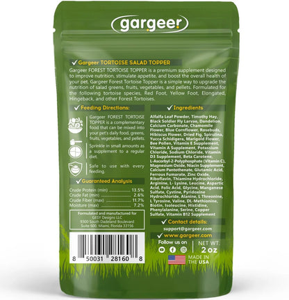 Gargeer Forest Tortoise Salad Topper - 2oz