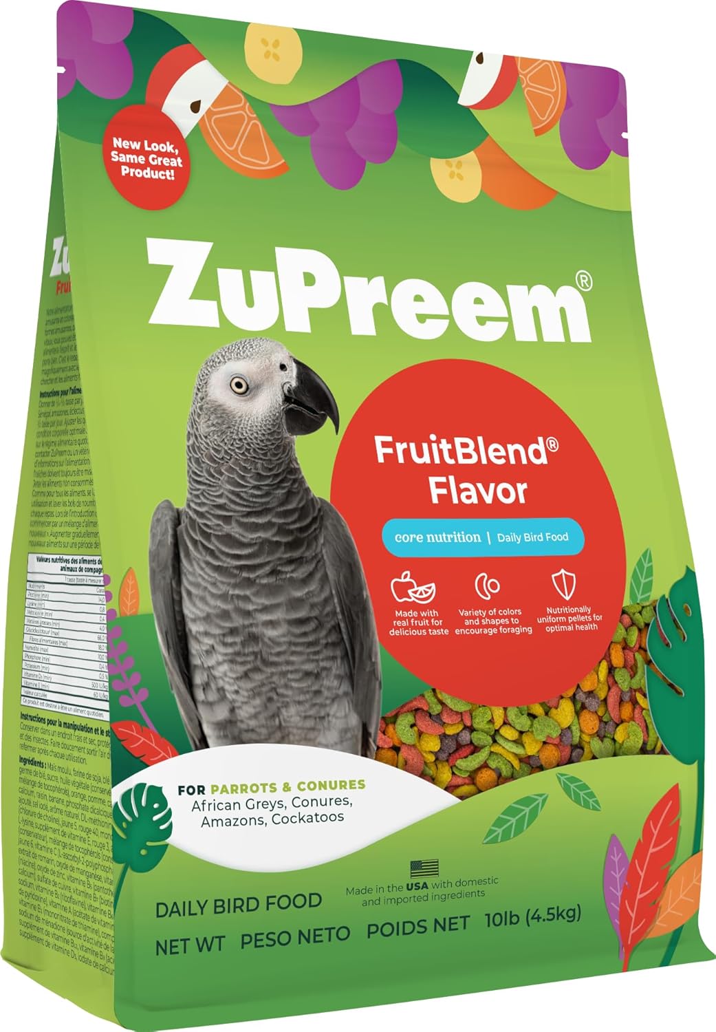 ZuPreem - FruitBlend Parrots & Conures
