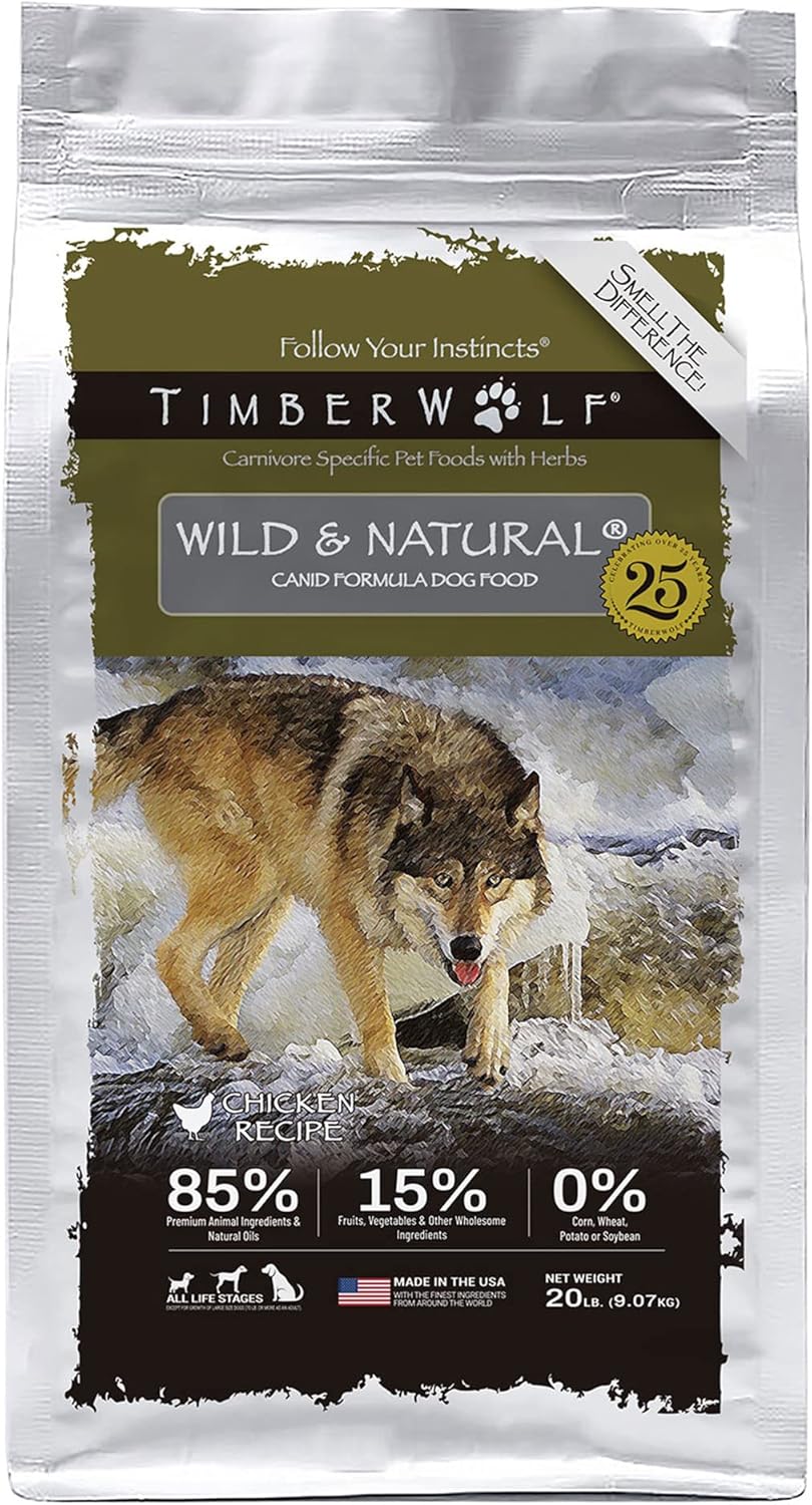 Timberwolf Wild & Natural Chicken Dog Food - 4lb – Exotic Animal Supply