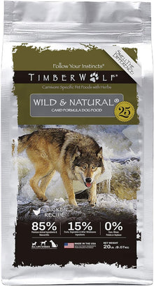 Timberwolf Wild & Natural Chicken Dog Food - 20lb