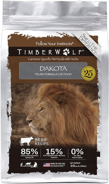 Timberwolf Dakota Beef Cat Food - 10lb
