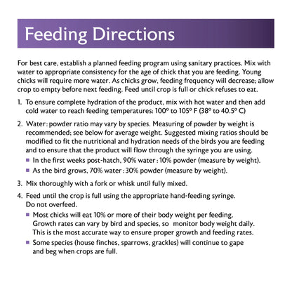 Mazuri Songbird Hand Feeding Formula 5ZM6 - 2lb