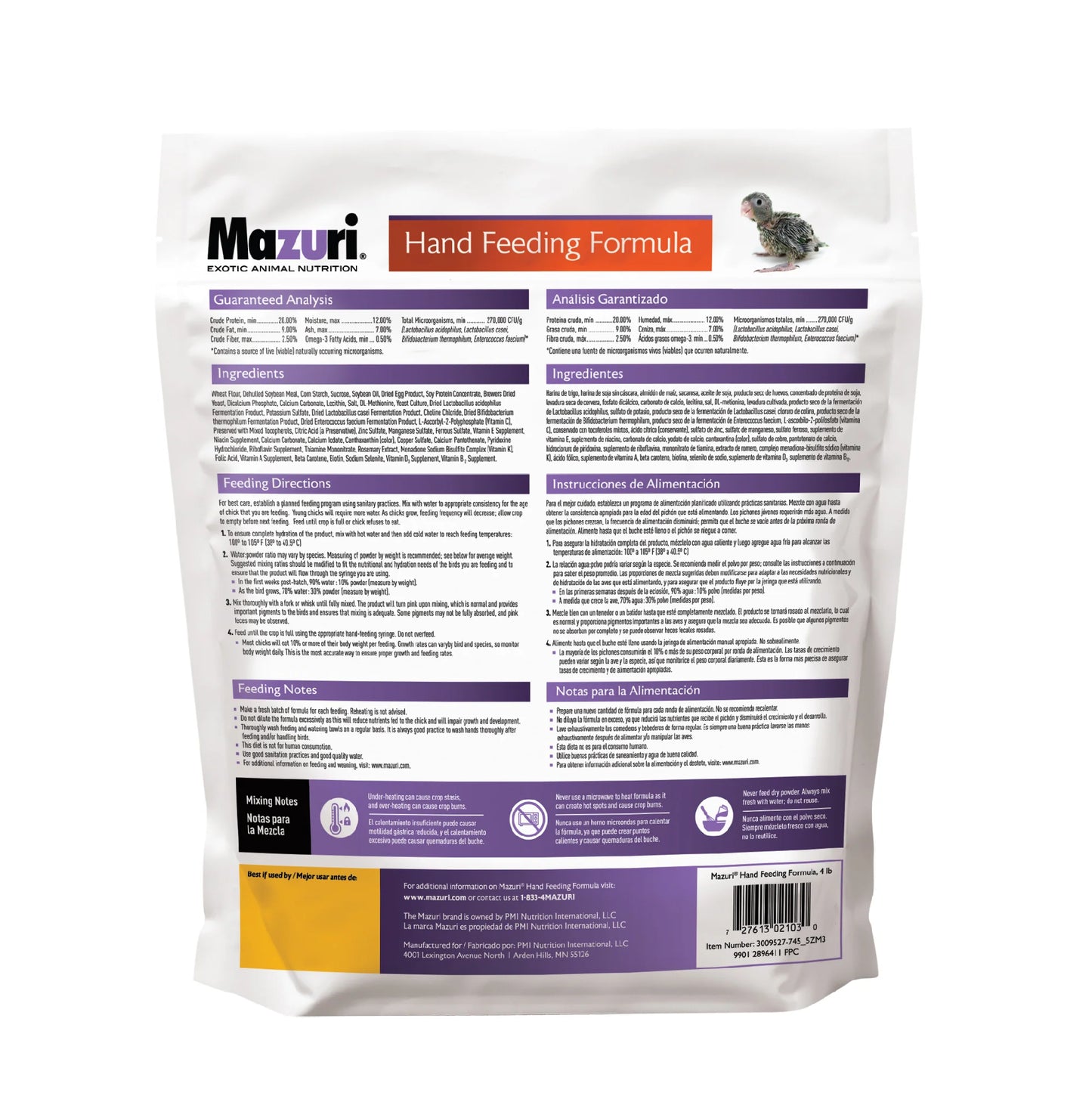 Mazuri Hand Feeding Formula 5ZM3 - 4lb