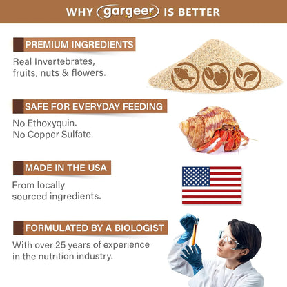 Gargeer Hermit Crab Protein Treat - 2oz