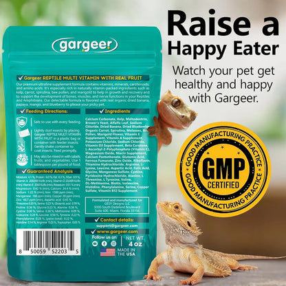Gargeer All Reptile Multi-Vitamin With Fruit - 4oz