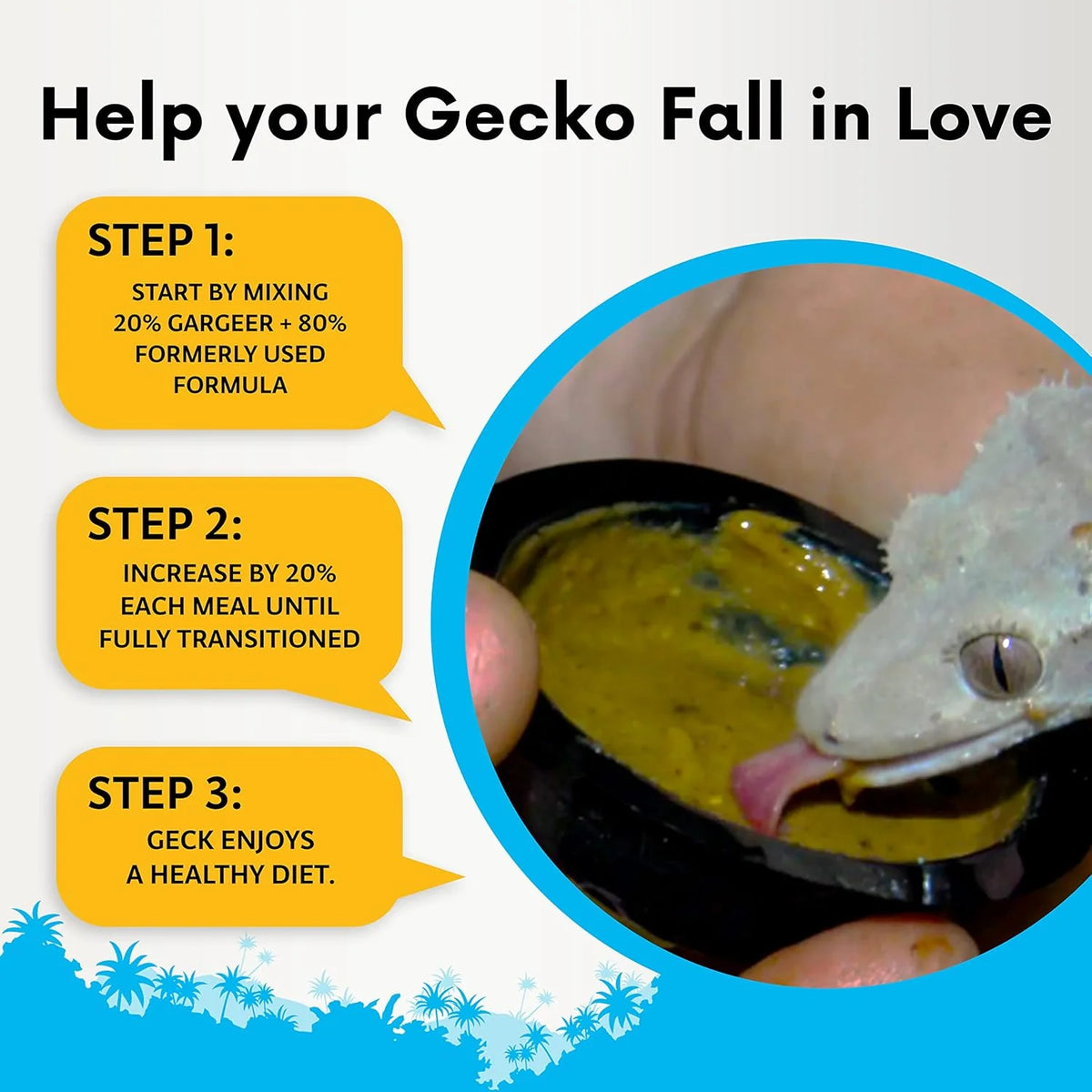 Gargeer Complete Crested Gecko Food Diet Mulberry