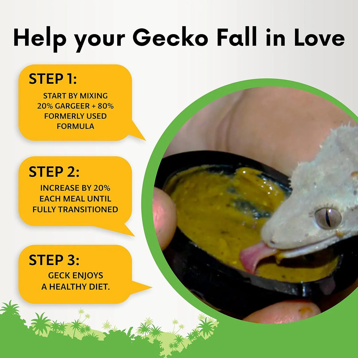 Gargeer Complete Crested Gecko Food Diet Fig - 8oz