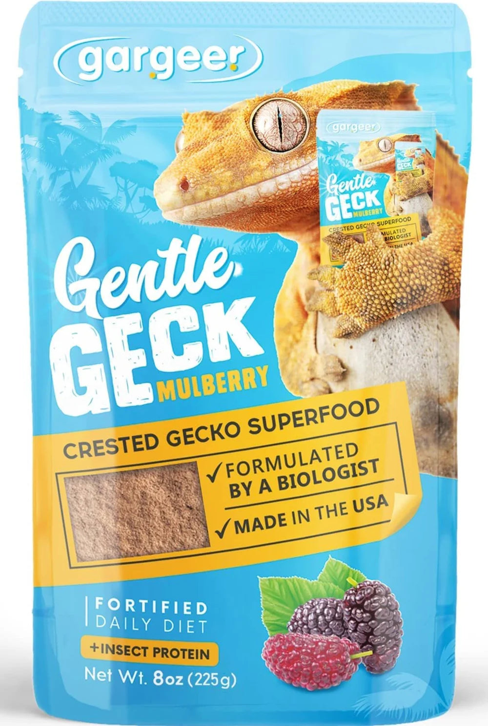 Gargeer Complete Crested Gecko Food Diet Mulberry