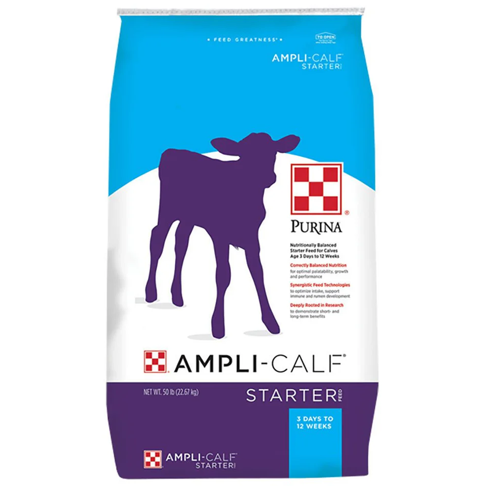 Purina Ampli-Calf Starter 20 DX30 DBZ 123K - 50lb