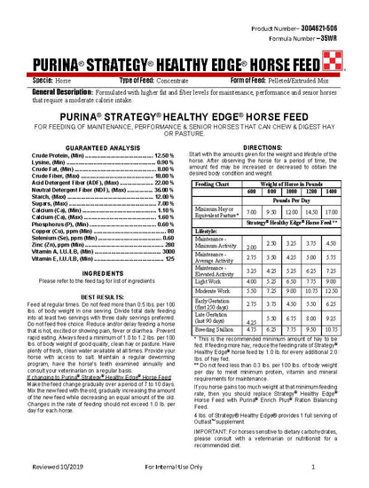 Purina Strategy Healthy Edge 35WR - 50lb