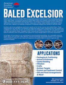 Baled Excelsior - 75 lb