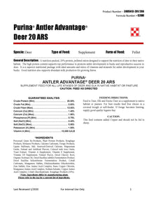 Purina Antler Advantage 20 ARS 528M - 50lb